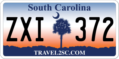 SC license plate ZXI372