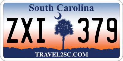 SC license plate ZXI379