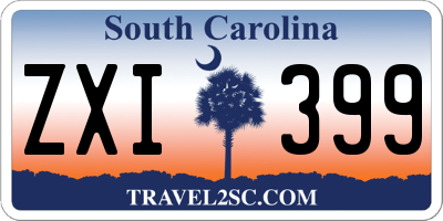 SC license plate ZXI399