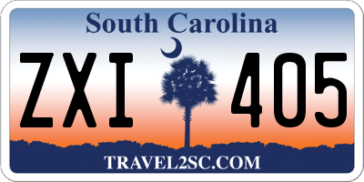 SC license plate ZXI405