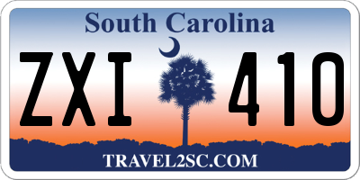 SC license plate ZXI410
