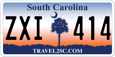 SC license plate ZXI414