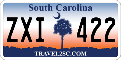 SC license plate ZXI422