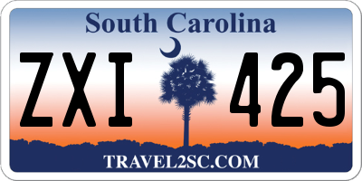 SC license plate ZXI425