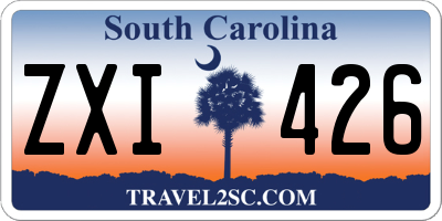 SC license plate ZXI426