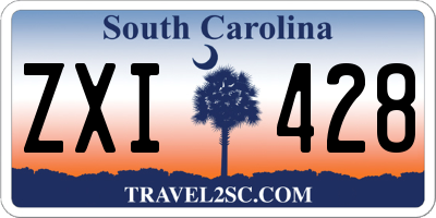 SC license plate ZXI428