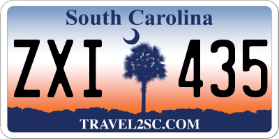 SC license plate ZXI435