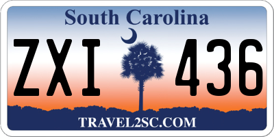 SC license plate ZXI436