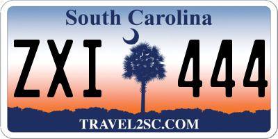SC license plate ZXI444