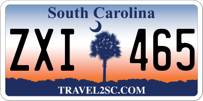 SC license plate ZXI465