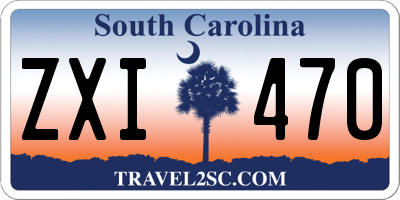 SC license plate ZXI470
