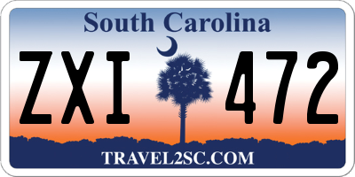 SC license plate ZXI472