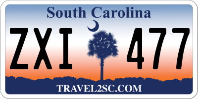 SC license plate ZXI477