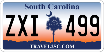 SC license plate ZXI499