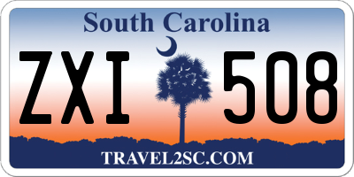 SC license plate ZXI508