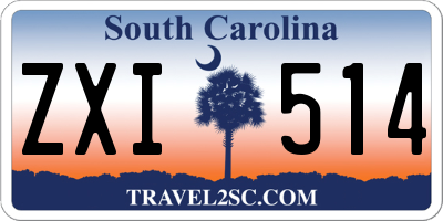 SC license plate ZXI514