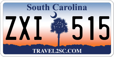 SC license plate ZXI515