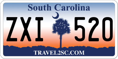 SC license plate ZXI520