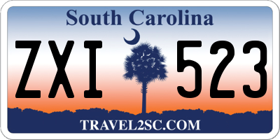 SC license plate ZXI523