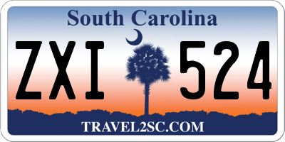 SC license plate ZXI524