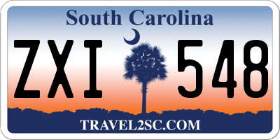 SC license plate ZXI548