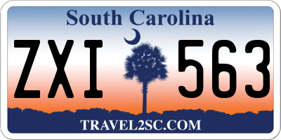 SC license plate ZXI563