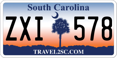 SC license plate ZXI578