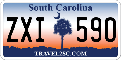SC license plate ZXI590