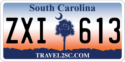 SC license plate ZXI613