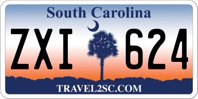 SC license plate ZXI624