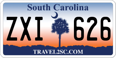 SC license plate ZXI626