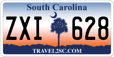 SC license plate ZXI628