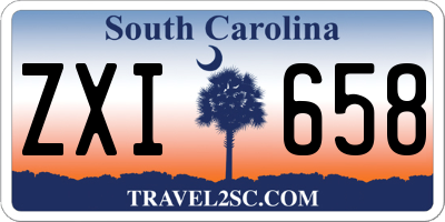 SC license plate ZXI658