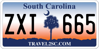 SC license plate ZXI665