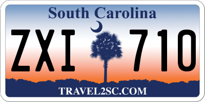 SC license plate ZXI710