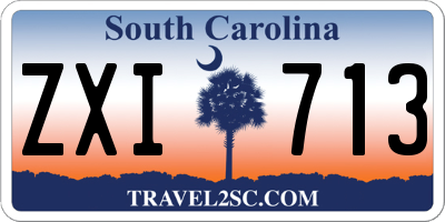 SC license plate ZXI713