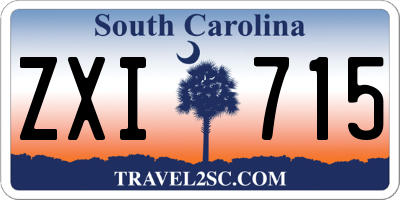 SC license plate ZXI715