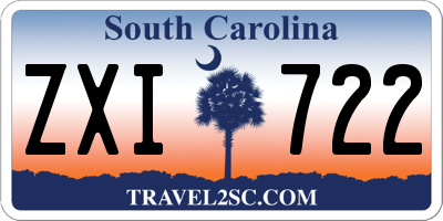 SC license plate ZXI722