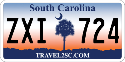 SC license plate ZXI724