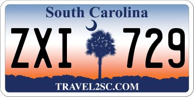 SC license plate ZXI729
