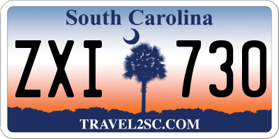 SC license plate ZXI730