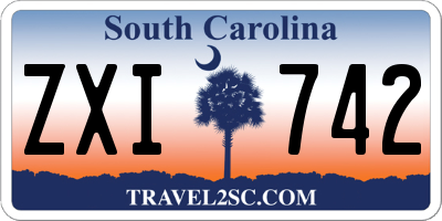 SC license plate ZXI742