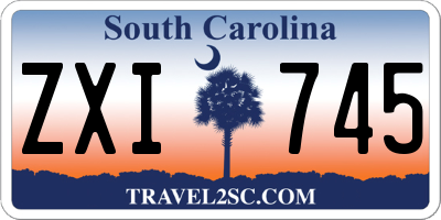SC license plate ZXI745