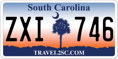 SC license plate ZXI746