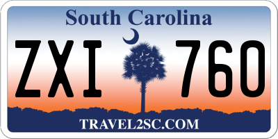 SC license plate ZXI760
