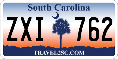 SC license plate ZXI762