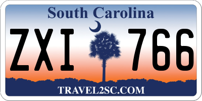SC license plate ZXI766