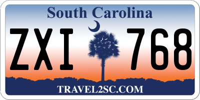 SC license plate ZXI768
