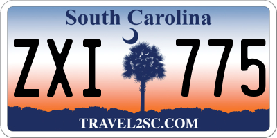 SC license plate ZXI775