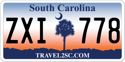 SC license plate ZXI778